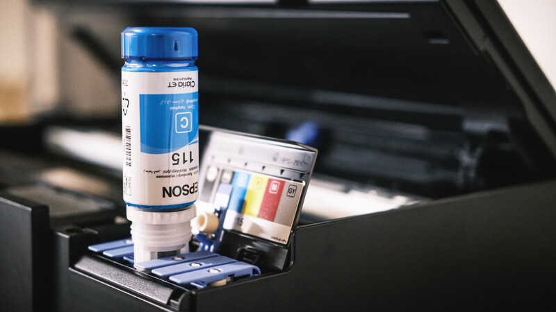 Refilling a tank printer is cheap and easy.