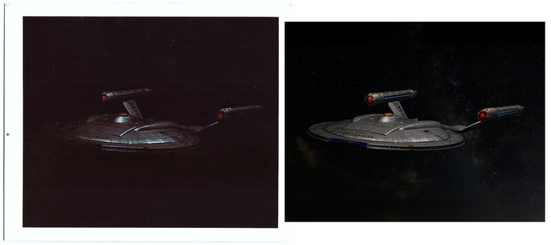 A side-by-side of a scanned print from the Sprocket with the original digital file.