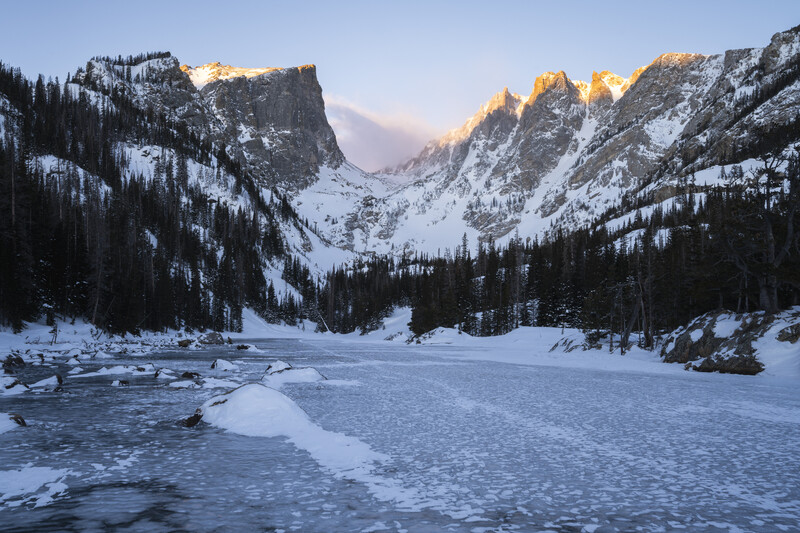 Dream Lake in Rocky Mountain National Park in Colorado