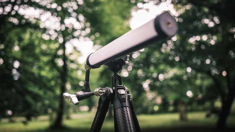 LED light attached to the F22 QR plate using one of Falcam's Magic Arms