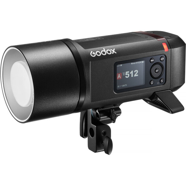 Godox SL-512 compact LED light with control panel and mounting bracket.