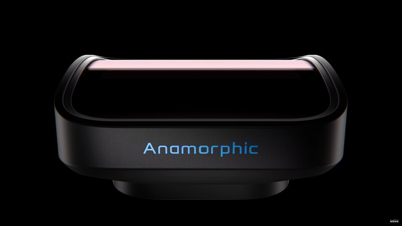 Product rendering of a black rectangular device with rounded corners and glowing pink accent lighting on top edge.