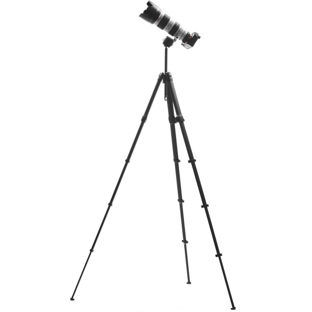 Tripod with adjustable legs and ball head mount for camera or telescope equipment.