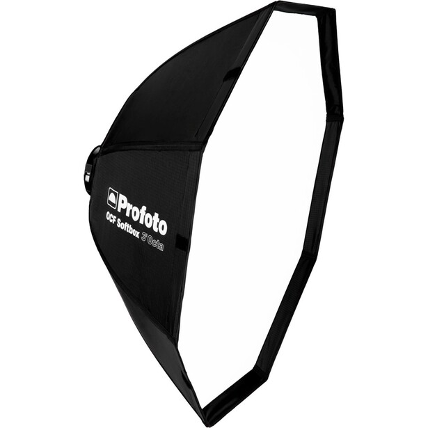 Profoto RFi softbox with white diffusion panel and black exterior casing.