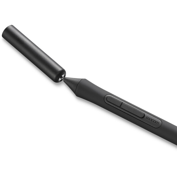 Black microphone windscreen and boom arm pole shown at an angle against white background.