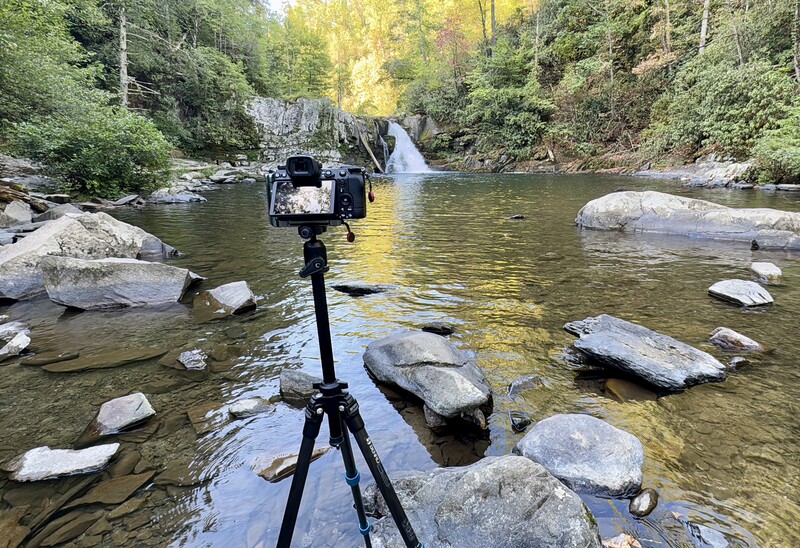 tripod with center column over extended