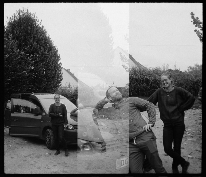 A double-exposure created using a half-frame camera