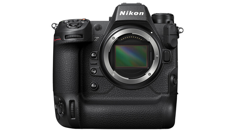 Nikon Z9 mirrorless camera body shown from front with lens mount exposed.