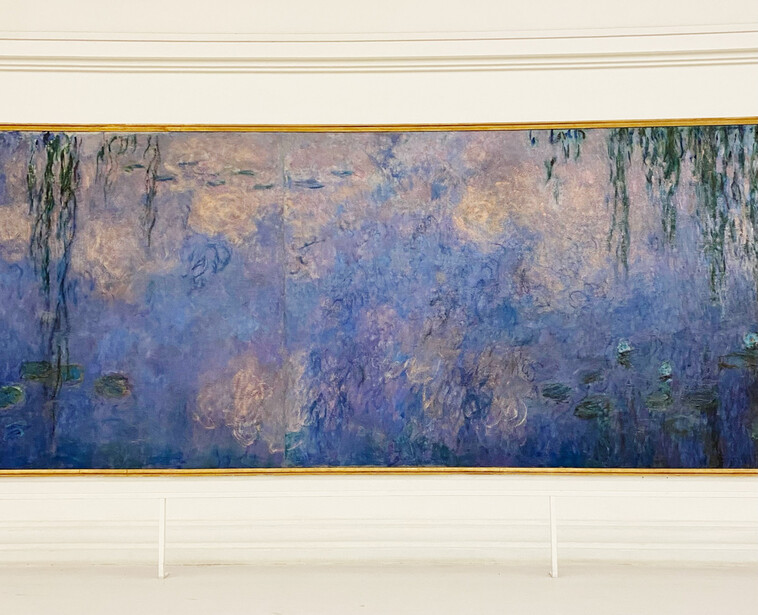 A phone snap from my trip to the Musee de l'Orangerie in Paris.
