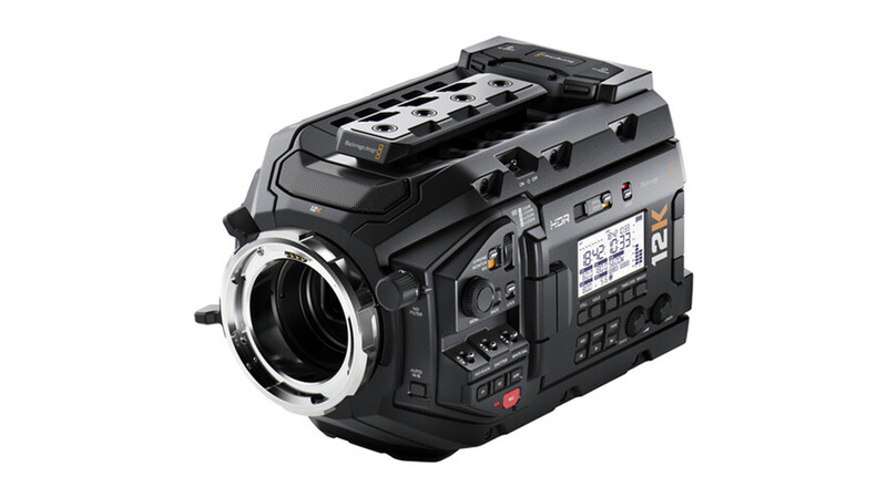 Professional broadcast cinema camera with interchangeable lens mount and integrated control panel.