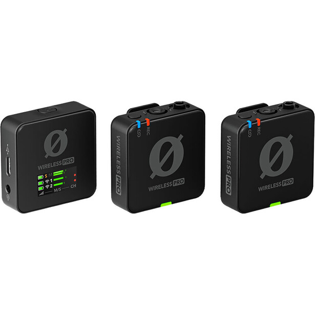 Three wireless audio receiver units displayed side by side against a white background.