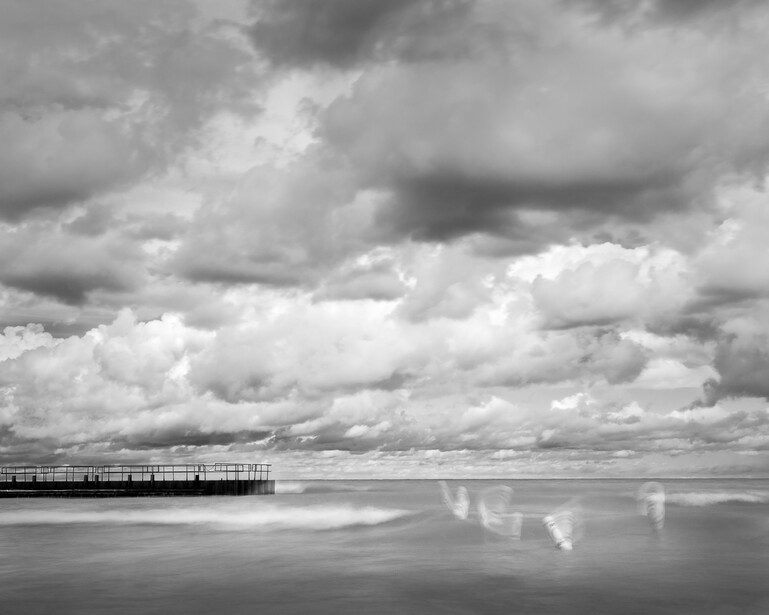 Dramatic clouds above Lake Michigan