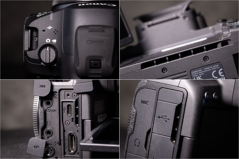 A dedicated video/stills switch replaces the power switch. You need to get used to it.