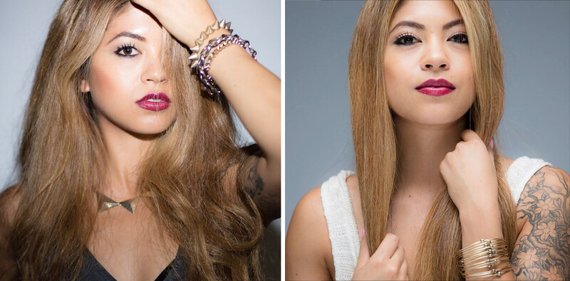 Example of hard light on the left and soft light on the right