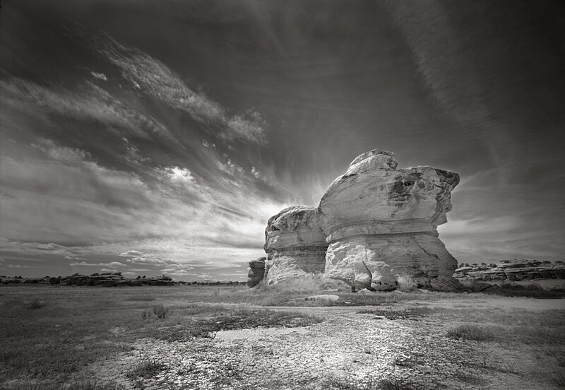 Hot Mushroom Rocks under a Big Sky