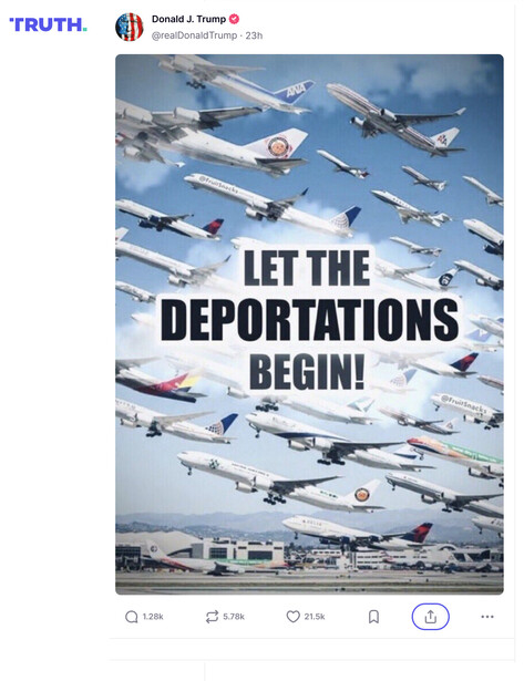 donald trump mike kelley deportation copyright infringement photo
