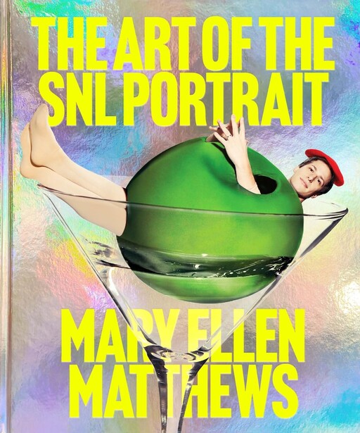 Book cover featuring a person in a martini glass against a colorful gradient background.