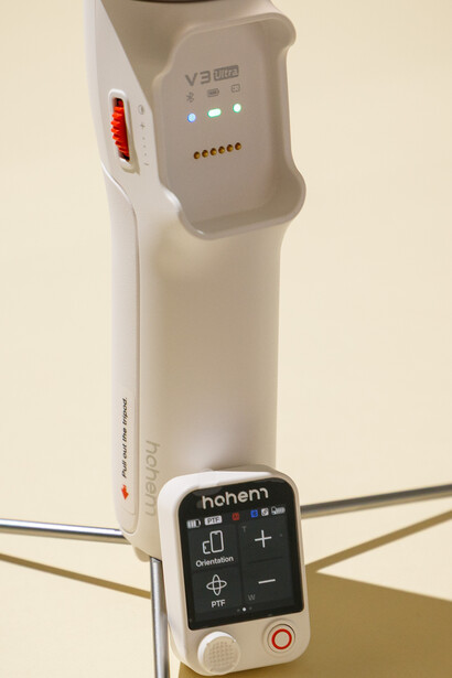 Two portable lighting devices displayed side by side against a neutral background.