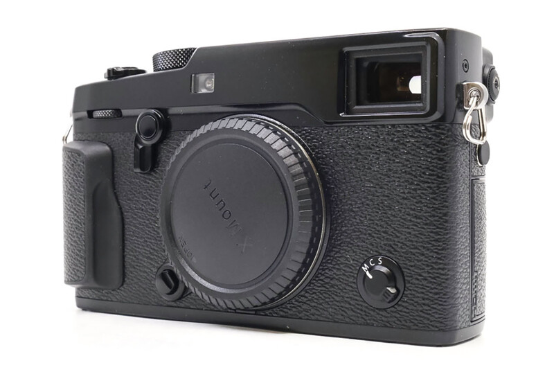 Fujifilm Instax Pro body shown from front three-quarter angle against white background.