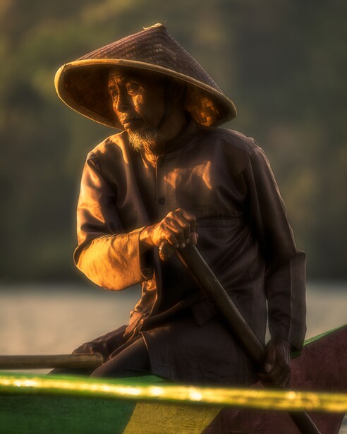 An Indonesian fisherman