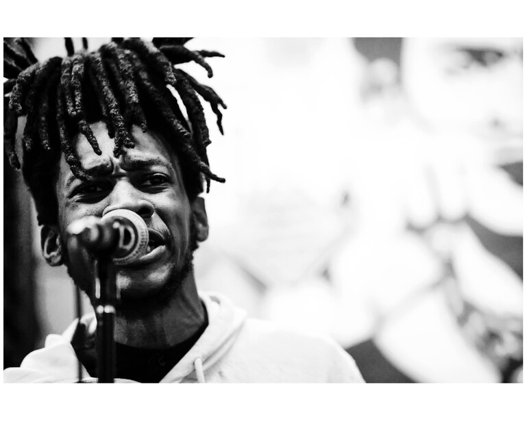 A portrait of a singer.