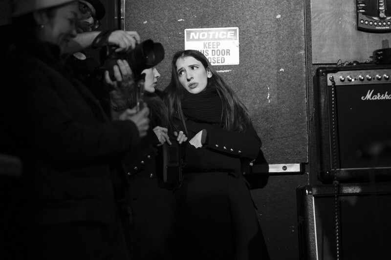 Concert goers having a moment during the show.