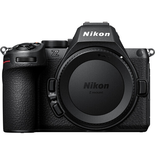 Nikon Z9 mirrorless camera body shown from the front against a white background.