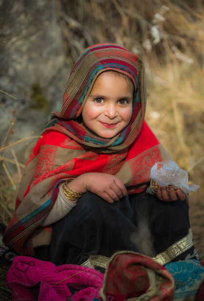 A small girl from Pakistan