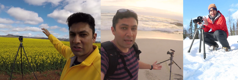 Different tripod heights 
