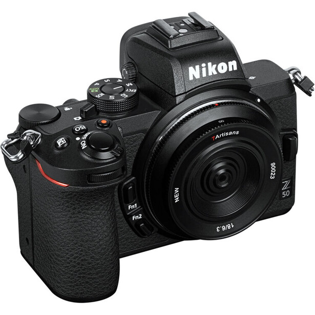 Nikon Z9 mirrorless camera with Z-mount lens attached, shown from a three-quarter angle against a white background.