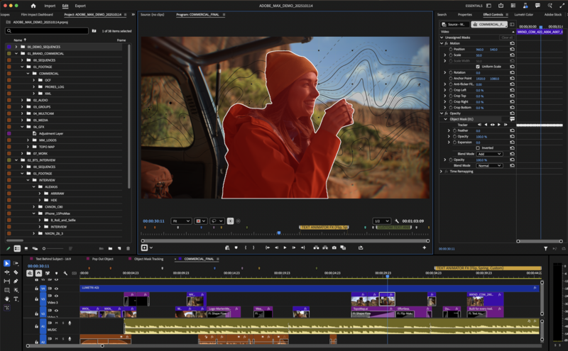Screenshot of video editing software with color grading timeline and footage preview.