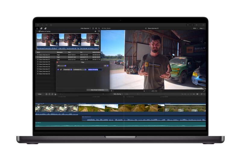 Screenshot of video editing software displaying timeline with multiple clips and color-graded footage.