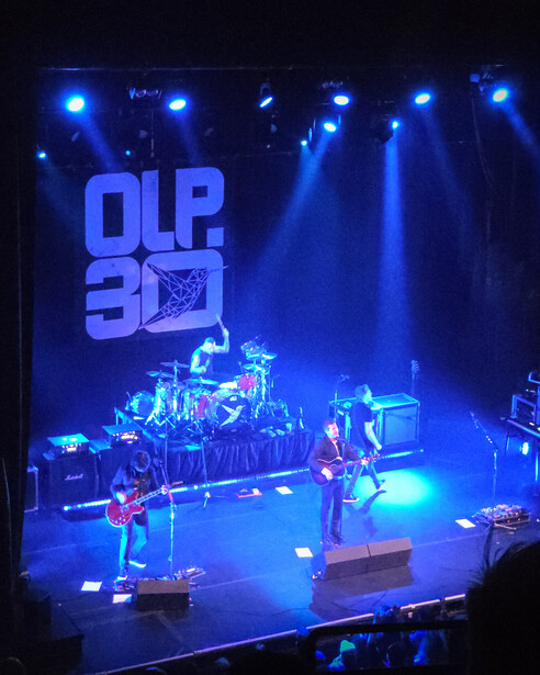 Concert photo of band on stage