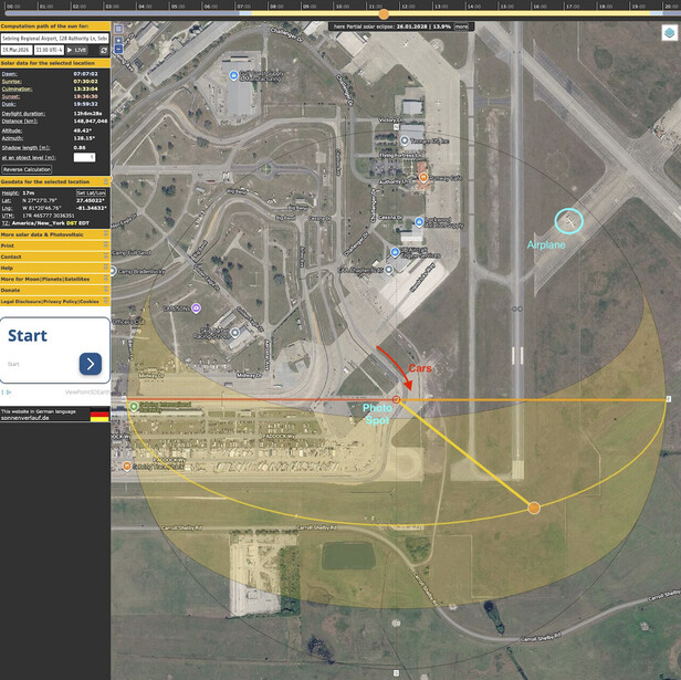 aerial view of turn 15 at Sebring International Raceway