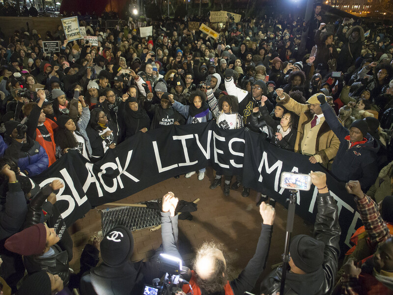 The Millions March NYC in 2014 after the killings of Eric Garner and Michael Brown.