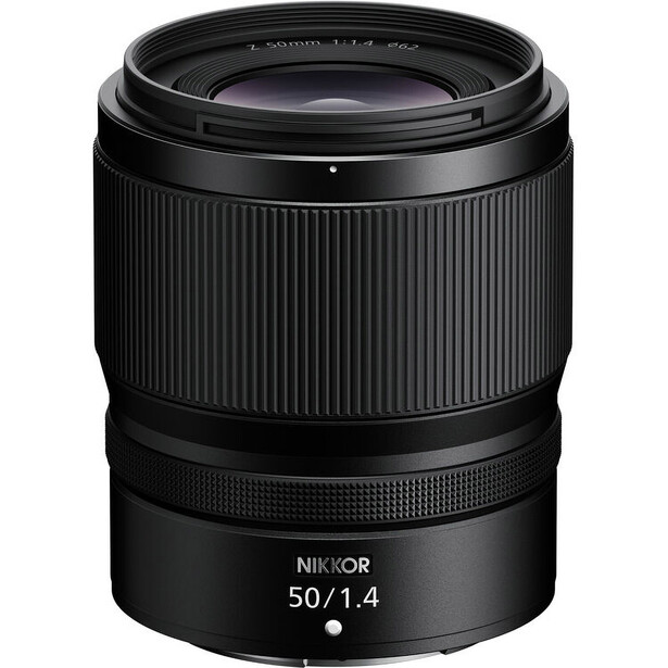 Nikon 50mm f/1.4 "Nifty Fifty" lens.