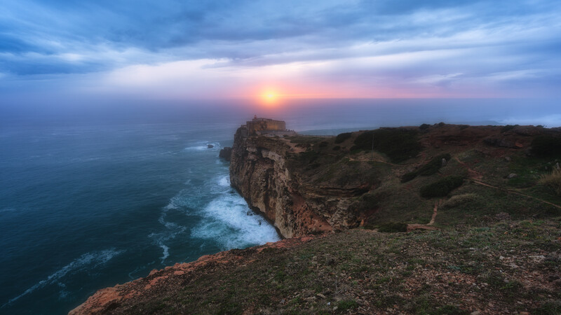 A fraction of a second as the sun breaks through the clouds