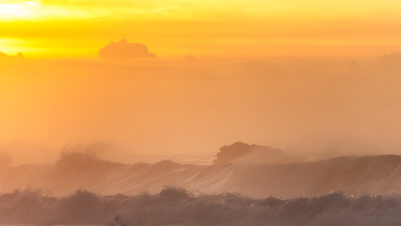 Golden light on the coast of Portugal