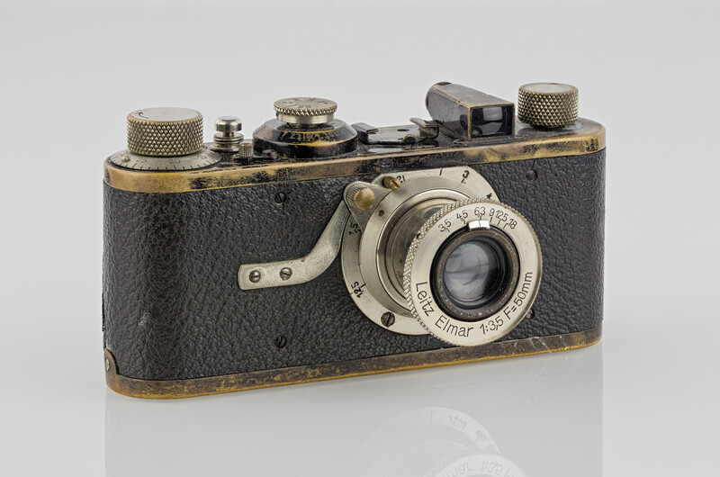 A Leica I (Model A), serial number 5193, built in 1927, with the collapsible Leitz Elmar 50mm f/3.5
