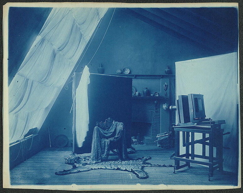 Interior of Frances Benjamin Johnston's Washington, D.C
