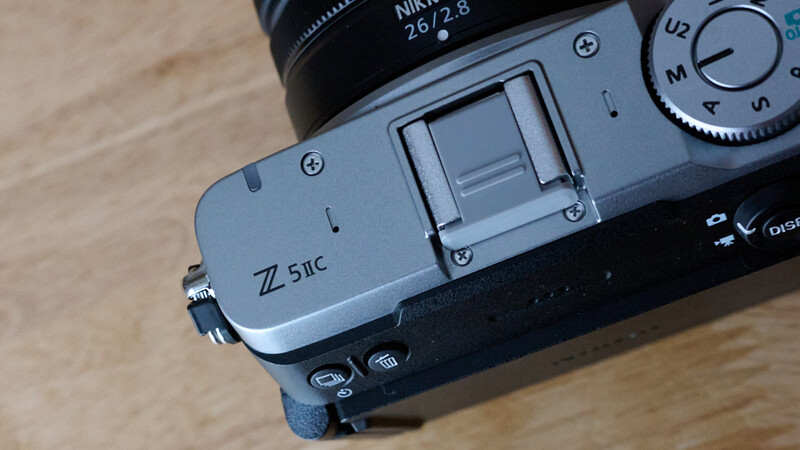 Nikon Z 5IIC mirrorless camera top plate with viewfinder and control dial