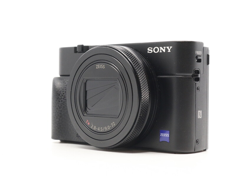 Sony RX100 compact camera with Zeiss lens displayed against white background