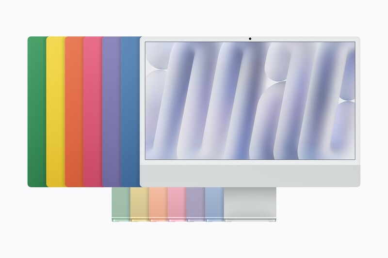 The new iMac with M6 in all seven colors