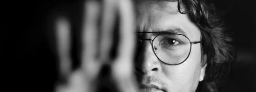 Black and white portrait