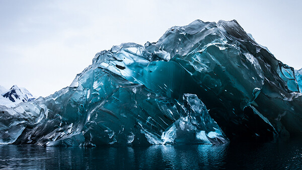 Rare Imagery of Flipped Icebergs in Antarctica