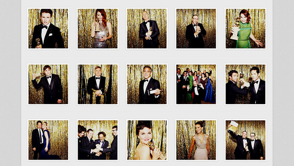 Ellen Von Unwerth Captures the Golden Globes with a Simple Photo Booth