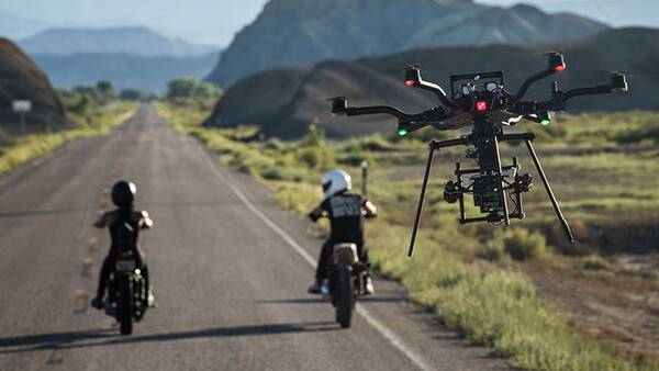 Camp 4 Tests the New ALTA Drone from Freefly by Chasing Motorcycles in the Desert