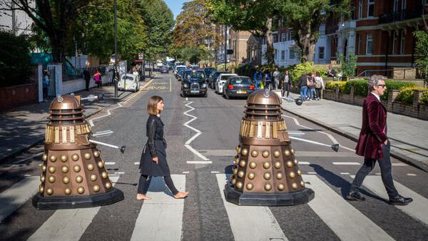 The Cast of ‘Doctor Who’ Recreate the Beatles' ‘Abbey Road’ Album Cover