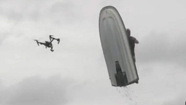 Jet Ski Destroys Drone in Dramatic Fashion