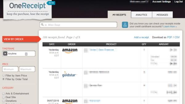 OneReceipt: The Best Tool for Tracking Your Online and Offline Expenses